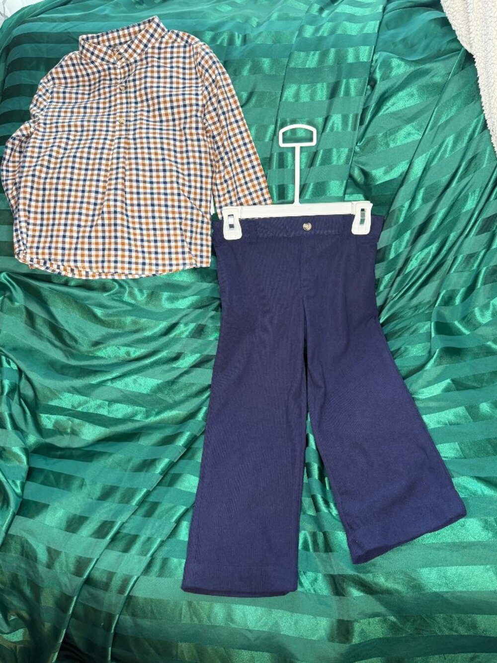 Edgehill Collection Kids Plaid Shirt & Navy Pants Set - Multiple Sizes & Colors